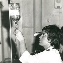 Marsha Lee, nurse, on the surgical ward